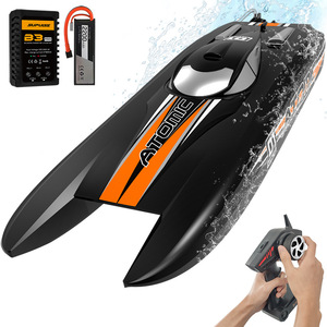 Orans yüksek hızlı RC tekne gemi su geçirmez elektrikli oyuncak darbe dayanıklı fırçasız Motor uzaktan kumanda sürat için eğlenceli - Product Image 5