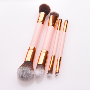 OEM lüks makyaj fırçalar set makyaj fırçalar private label seyahat sentetik saç 4 parça makyaj aracı fırçalar set - Product Image 2