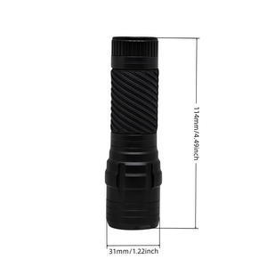 Cầm tay zoom Led đèn pin 6W Dimmable nhỏ gọn sáng chùm Rugged Hợp kim nhôm Torch điều chỉnh focus AAA Battery Powered - Product Image 5