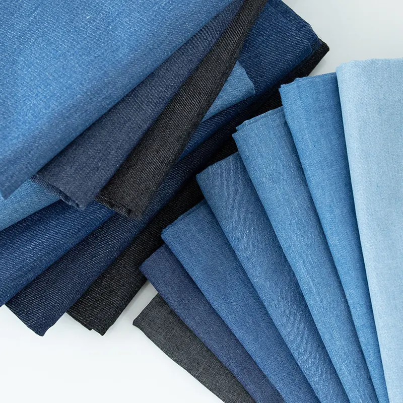 Nouveau tissu de jeans de haute qualité compétitif tissu denim indigo coton/polyester/spandex tissu denim