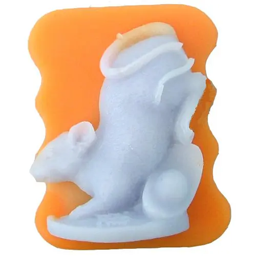 Fai da te fatti a mano animali fatti a forma di topo topo sapone in Silicone torta candela stampo per la produzione di sapone