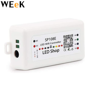 SP108E WS2812B WS2811 WS2801 светодиодный контроллер Wi-Fi iOS Android App беспроводной пульт дистанционного управления DC5V ~ 24V SP108E для SK6812 SK6812-RGBW