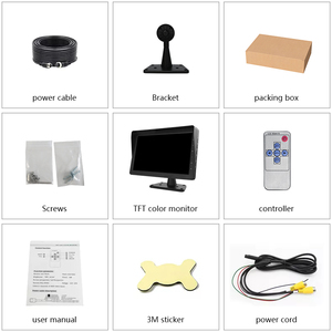10.1 Inch Digital <strong>LCD</strong> Screen <strong>Display</strong> Car <strong>Reversing</strong> Rear View Backup Camera USB Input Monitor System for Truck and vans - Product Image 5