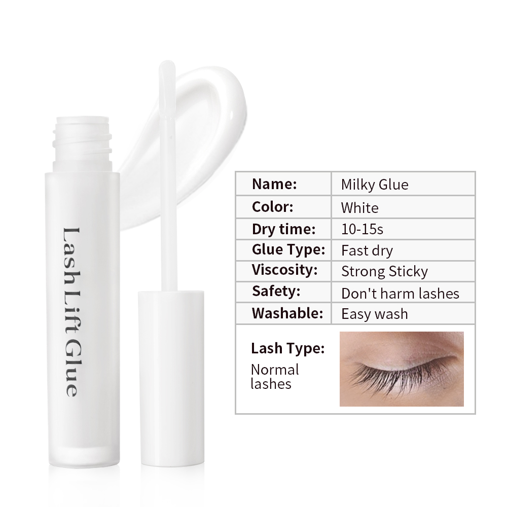 Colle blanche-liquide d'ascenseur de cil