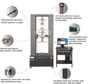 Computer Control Electronic <strong>5</strong> Ton 50kN Geotextile Tensile <strong>Testing</strong> Machine - Product Image 2