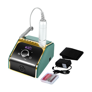Taladro de uñas recargable-Motor turbo de 35000RPM y diseño ergonómico con control de velocidad personalizado + Función de interruptor de dirección automática