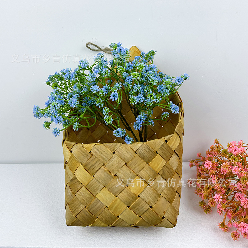 Bouquet de gypsophile bleu