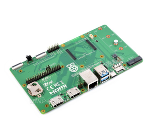 Raspberry Pi Compute modulo 5 IO scheda con supporto PoE, interfaccia PCIe Ethernet Dual Gigabit compatibile con tutte le varianti CM5 - Product Image 1