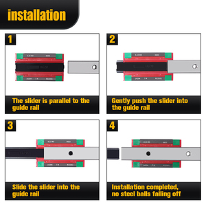 Bloque de rodamiento deslizante de brida cuadrada HLTNC HGW30CC HGHCA compatible con riel de guía lineal HIWIN HGR para enrutador de grabado - Product Image 3