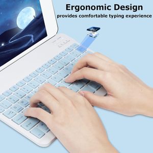 Wireless Silent Ultra Slim <strong>Keyboard</strong> and <strong>Mouse</strong> Set Pink <strong>Keyboard</strong> Raton <strong>Keyboard</strong> and <strong>Mouse</strong> Kit Combo for Tablet - Product Image 5