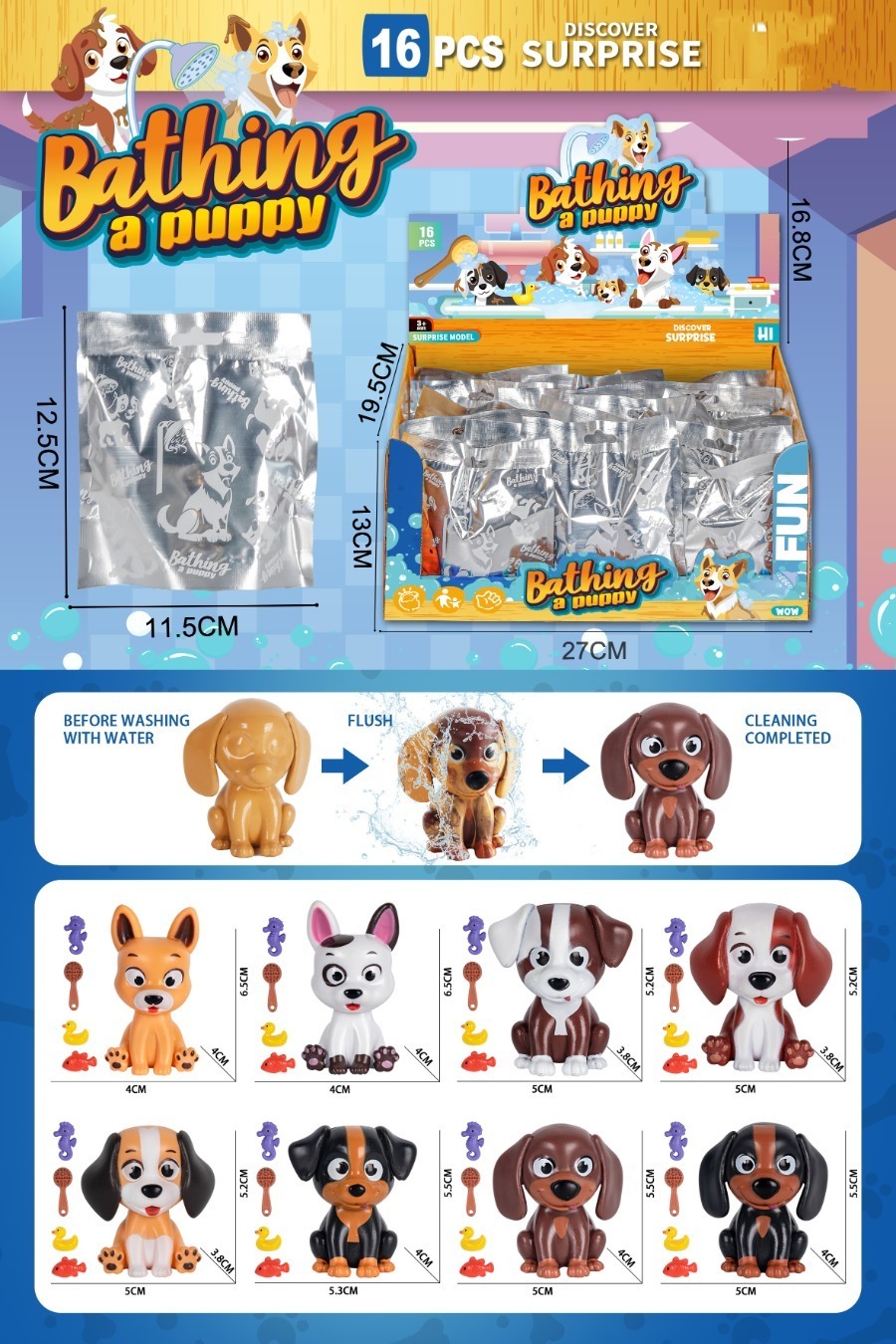 ELI0094572Washed Cartoon Dog Series