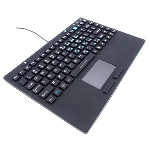 Teclado industrial de silicona resistente al agua con panel táctil integrado Ideal para procesamiento de alimentos médicos y uso en salas limpias - Product Image 5