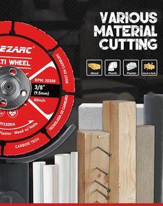 EZARC用3インチ高周波溶接カットホイールカーバイドカッティングディスクウッドウッド用ネイルプラスチックプラスターアングルグラインダー用 - Product Image 4