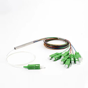PLC Optical Fiber <strong>Splitter</strong> 1x8 Mini Steel Tube Fibre Optic <strong>Splitter</strong> with SC/APC Connectors - Product Image 2