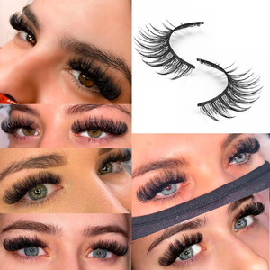 निजी लेबल 10 जोड़े हल्के नरम फ्फी प्राकृतिक विस्पी पूर्ण पट्टी पलक थोक उच्च गुणवत्ता वाली fax mink आंखों की चमक - Product Image 6
