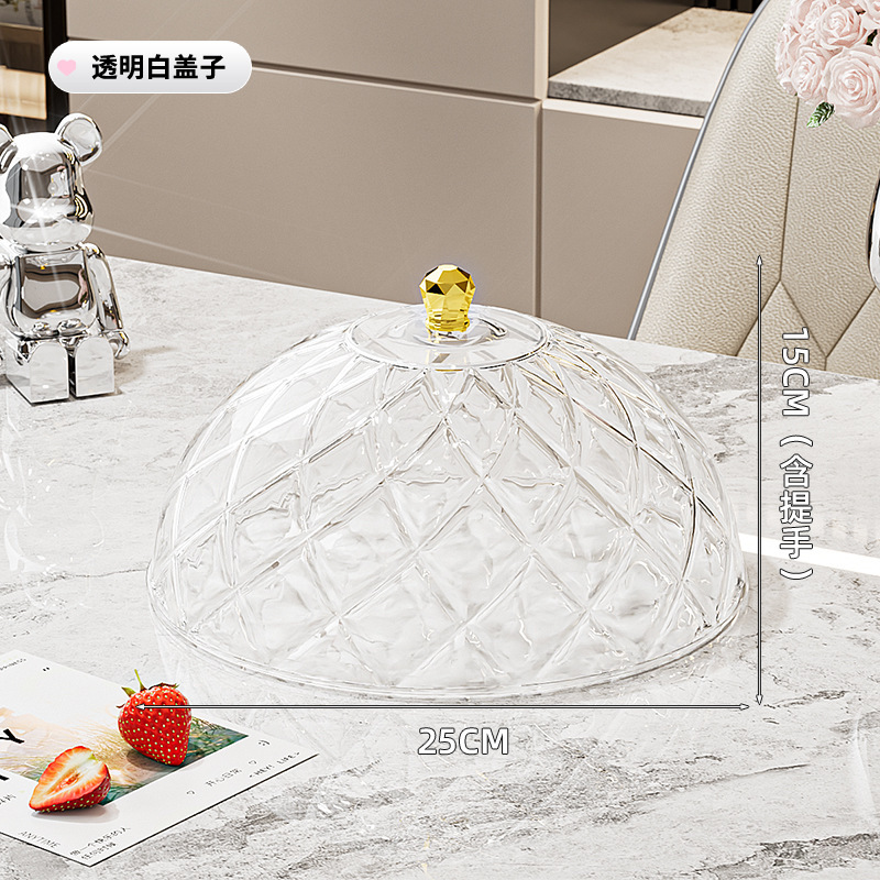 Transparent spiral-patterned lid