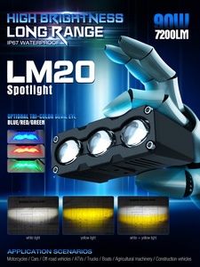 XenplusハイパワーLM209-60V90Wデュアルカラー7200LM防水IPRATE67スポットLEDワーキングライトLEDモーターサイクルライト - Product Image 3