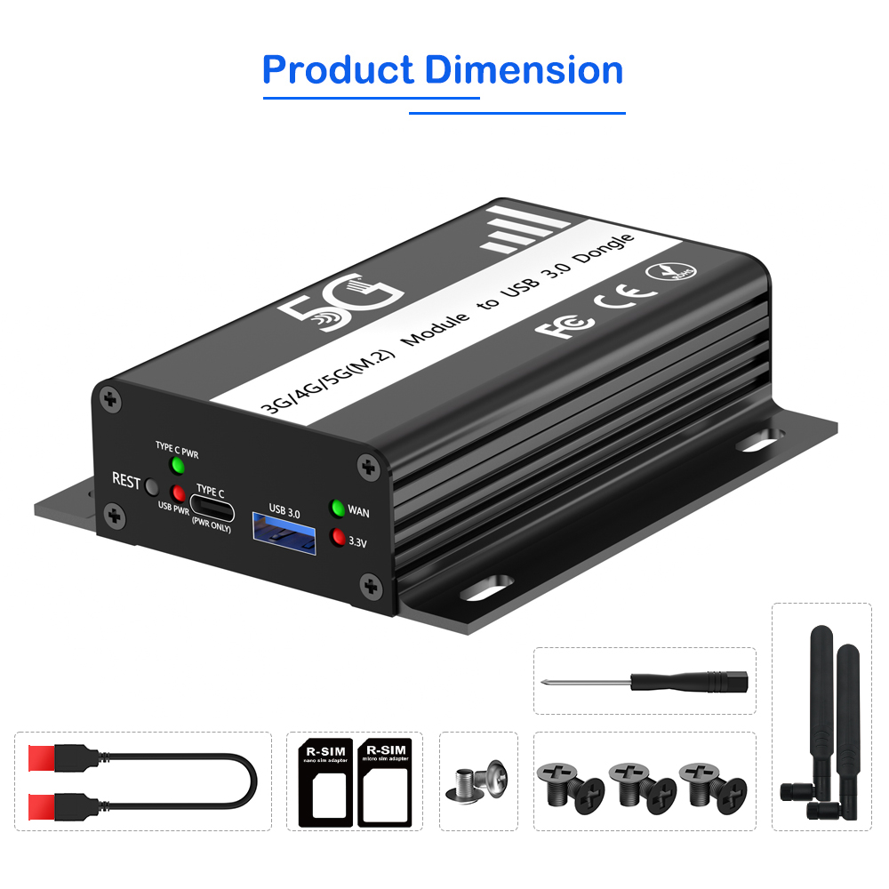 Black M.2 - USB 3.0 Adapter