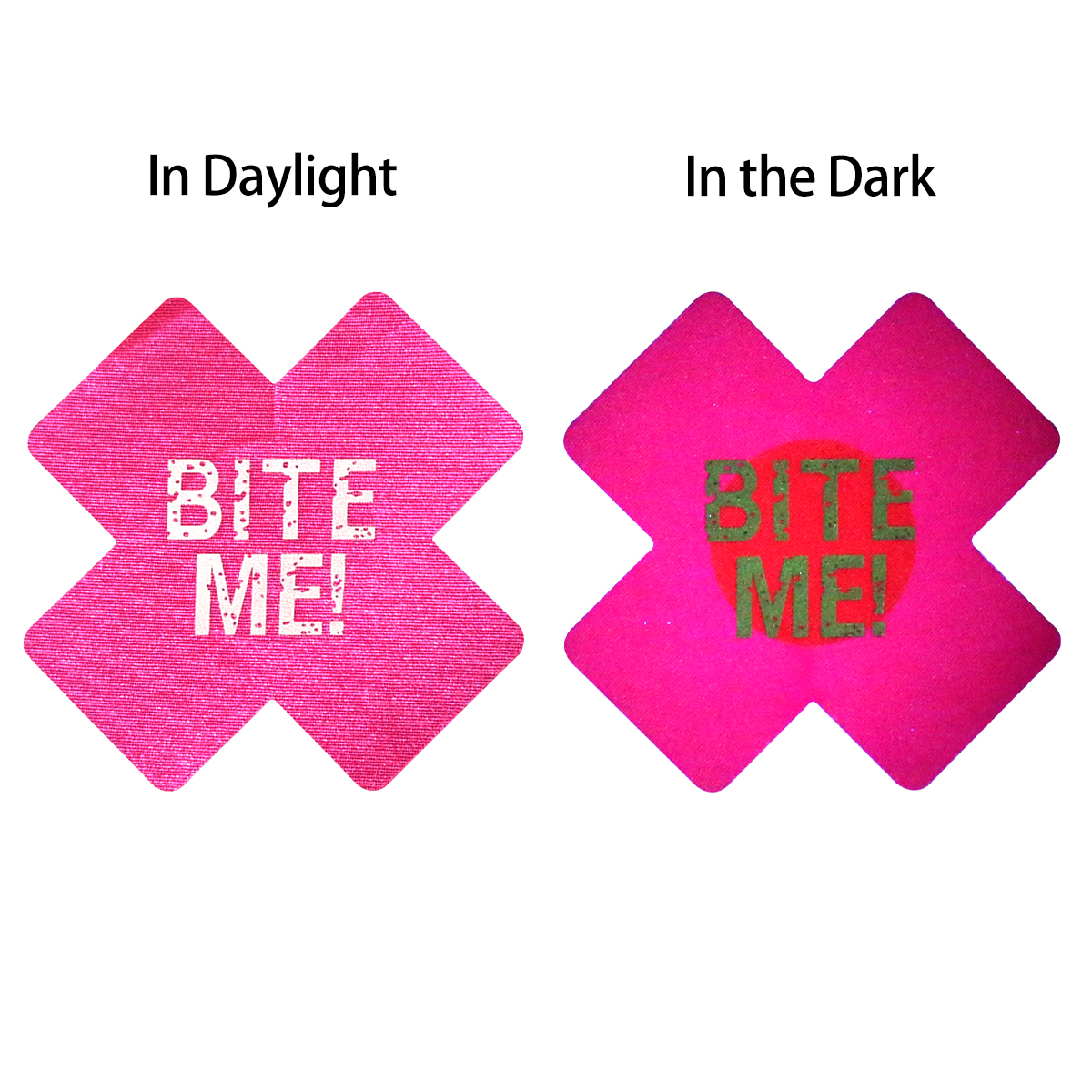 Pink Bite me - Brille dans le noir