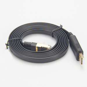 Heißer Verkauf hochwertiger Service-Programmierung USB C-Stecker auf rj45 Flach konsolen kabel mit Ftdi-Chipsatz - Product Image 4