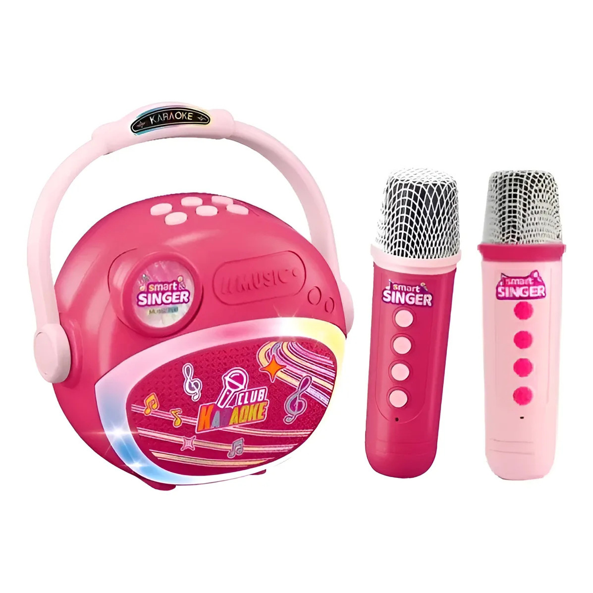 Bluetooth dual-microphone speaker (red)