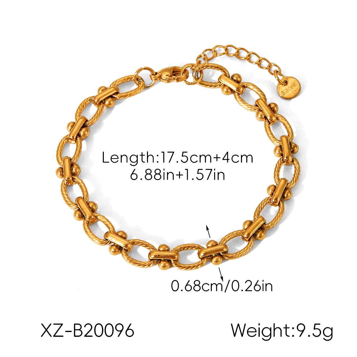 Bar Connector Chain Bracelet