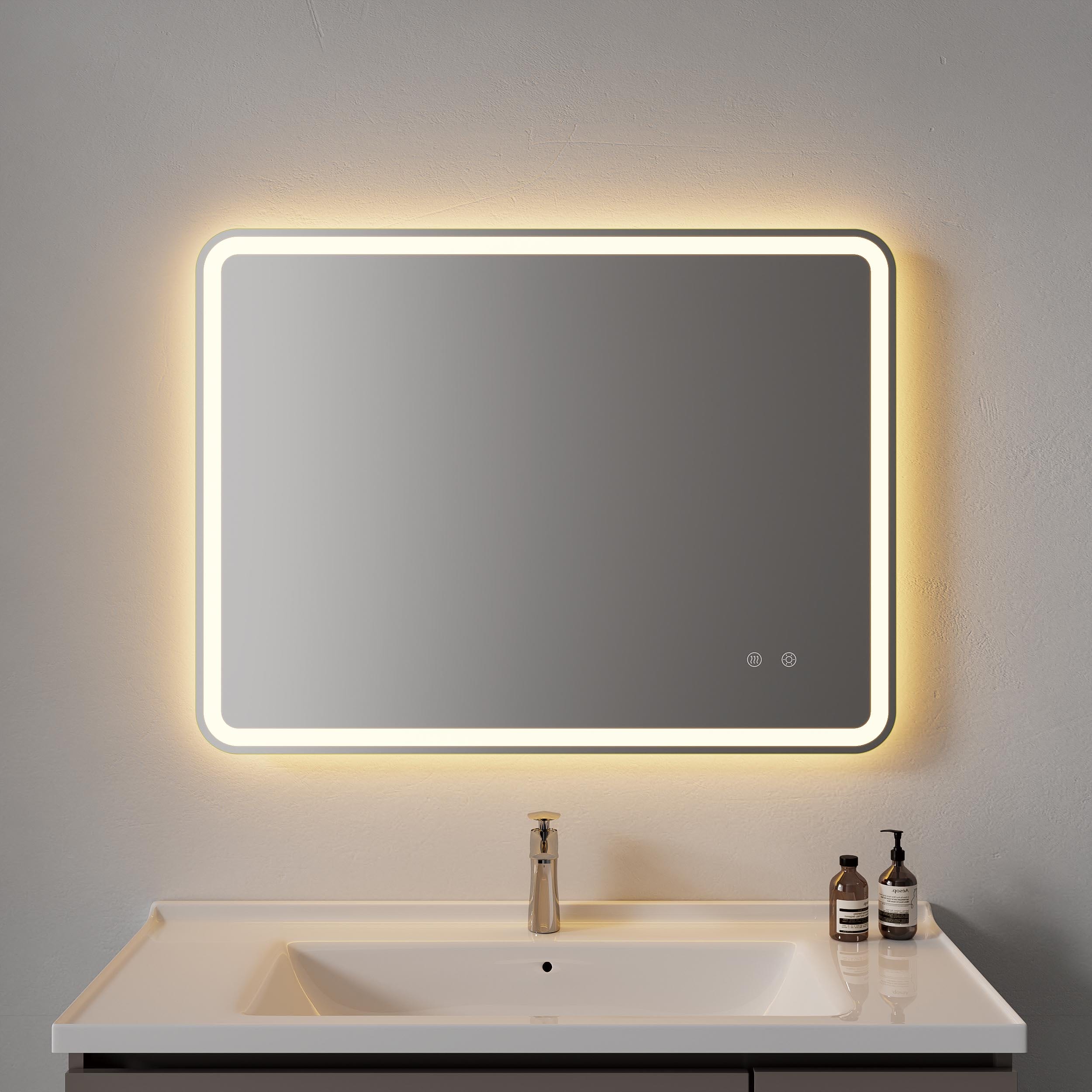 Miroir de salle de bain LED sans cadre DP322-X