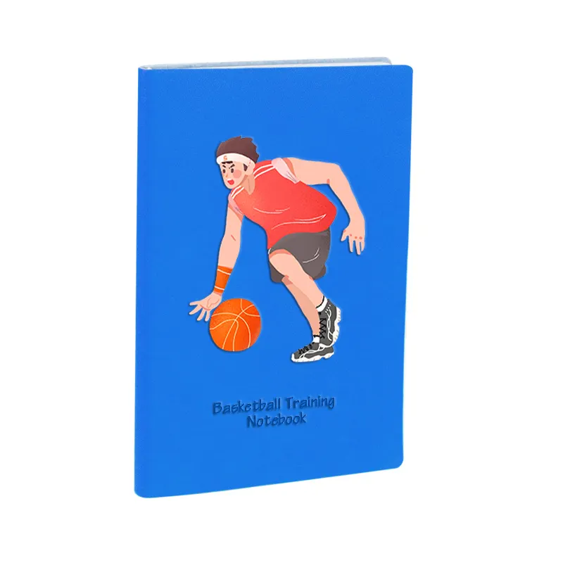 Cuaderno de entrenamiento de baloncesto personalizado, cuaderno diario deportivo A5 personalizado