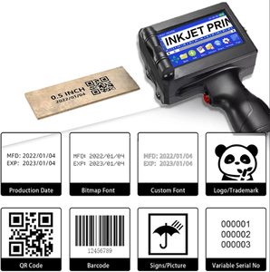 Mini-Drucker Batch-Code Tragbare Hand-Tinten strahl druckmaschine für schnell trocknende Batch-Codierer Ei Datum Ablaufnummer Datum - Product Image 5
