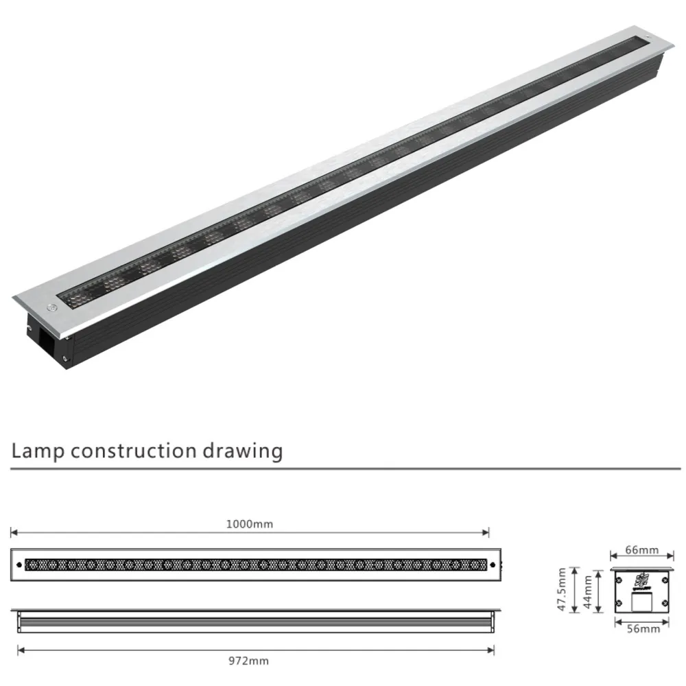 YF-DM11 24W/36W aluminium Ip67 plancher extérieur encastré pont éclairage escalier étape lampe led lampes souterraines jardin lumière creusée