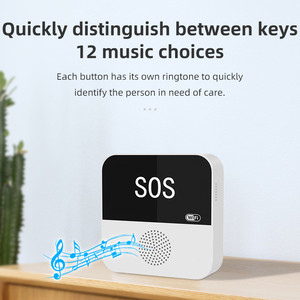 Tuya 2.4G WiFi çağrı sistemi çağrı cihazları kablosuz bilek çağrı cihazı akıllı yaşam App mobil uyarı acil SOS alarmlar panik sistemleri - Product Image 3