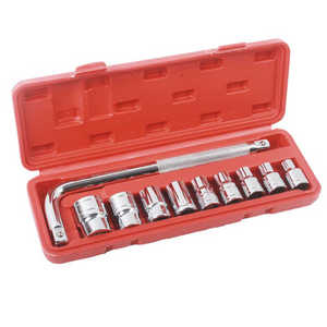 Evrensel 10 adet ekipman aletler el aletleri L kolu ile lokma anahtar Set 1/2 standart yuva araba tamir araçları kiti - Product Image 1