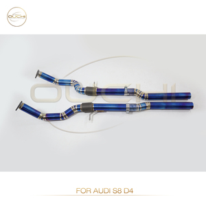 Ouchi ท่อสายระบบไอเสียไทเทเนียมสำหรับ A8 Audi S8 D4 4.0T 2013-2018ท่อด้านหน้า - Product Image 2