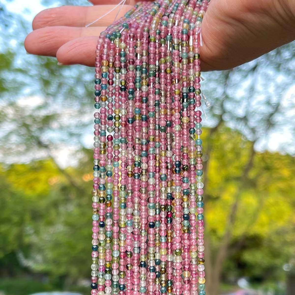 8a natural ice-transparent candy-colored tourmaline