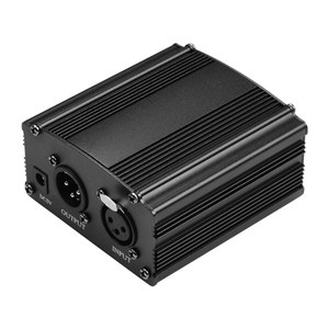 Ultra-compact Microphone +48V Phantom Power Supply with XLR <strong>Input</strong> &amp; <strong>Output</strong> for Condenser Microphone Studio Music Recording - Product Image 1