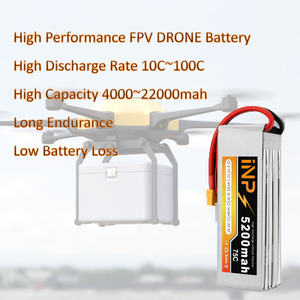 INP 4S 3S 2S 5200毫安时25C 35C 45C 75C 11.1V 14.8V 18.5V 100C 22000毫安时FPV电池锂离子紧急医疗救助 - Product Image 5