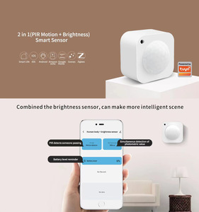Tuya WiFi ZigBee Helligkeits lichtsensor PIR Bewegungs sensor Detektor Sicherheits alarms ensor Arbeit für Smart Life APP - Product Image 2