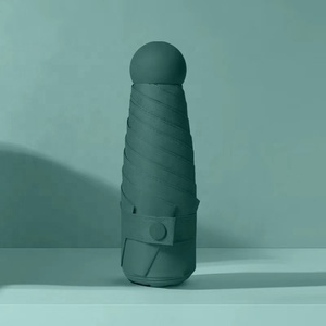 携帯電話サイズサンシェードUVプロテクションレインポケットライトミニ5つ折り傘カスタムロゴレディースギフト用ケース付き