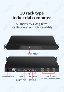BKHD N100 1U Chasis de computadora industrial 6 COM, RS232 Linux X86 Seguridad Empresas Hardware Wifi Firewall Router - Product Image 3