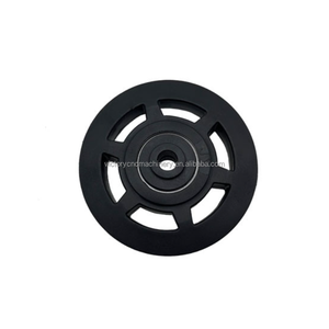 PA6 100mm antreman ekipmanları aksesuar kasnak tekerlekler Fitness ekipmanları bölüm spor kasnak tekerlek plastik rulman kasnak