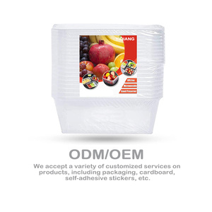 Kitchen Essential Storage Disposable <strong>Rectangular</strong> Round Plastic Food <strong>Container</strong> with Multiple Capacities and <strong>Sizes</strong> - Product Image 5