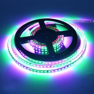 Гибкие программируемые светодиодные полосы IP67 водонепроницаемые SMD2835 RGB WS2812B светодиодные полосы света 24 В 120 светодиодов RGB пользовательские полосы света - Product Image 5