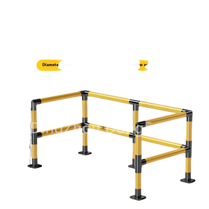 Mini Market kapısı ekran alüminyum anti-saldırı park korkulukları c-tipi çift katmanlı trafik bariyerleri - Product Image 1