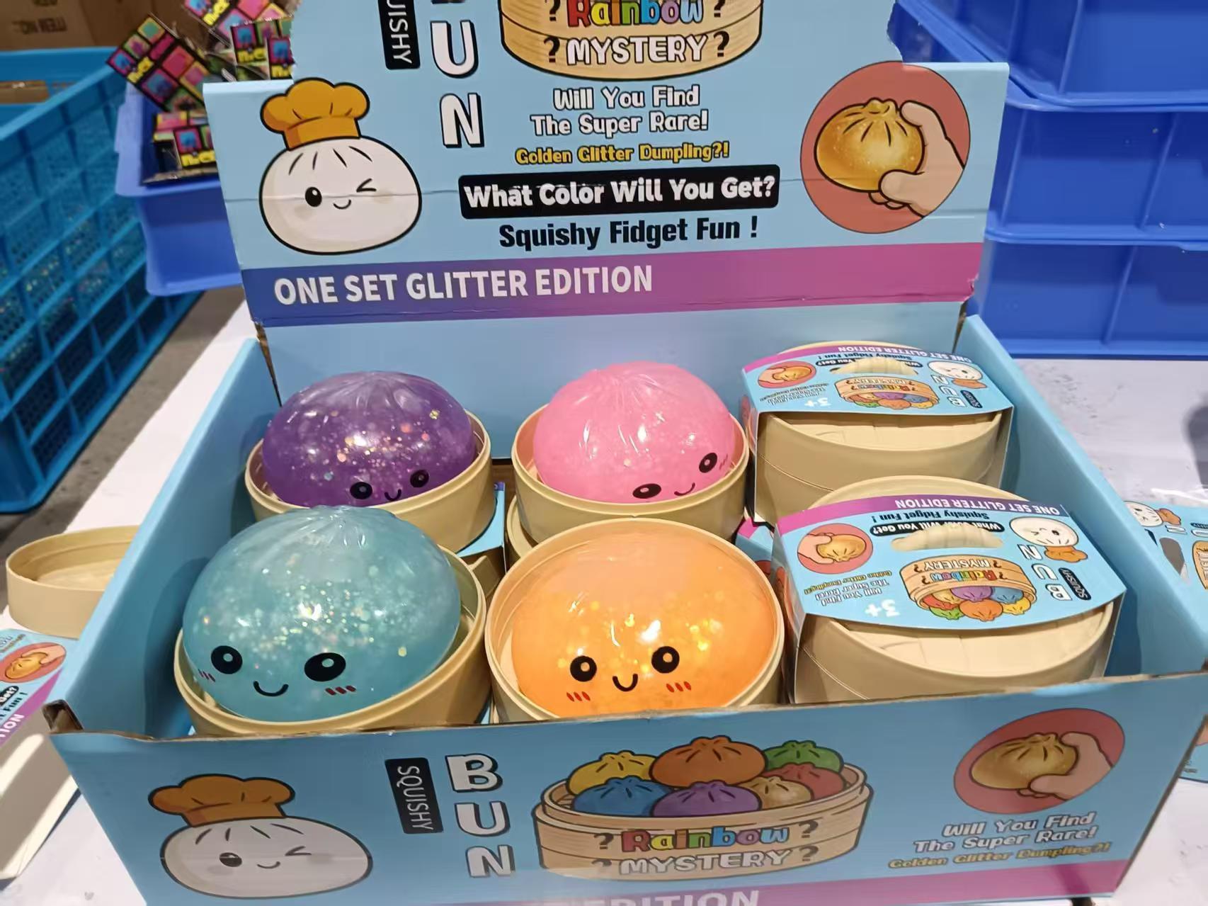 5.5 cm smiley-face jelly-baozi longzi-random color-1 piece