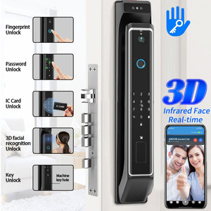 Riconoscimento del volto intelligente della serratura App di controllo remoto del Video citofono Password digitale impronta digitale serratura intelligente della porta con la macchina fotografica - Product Image 1