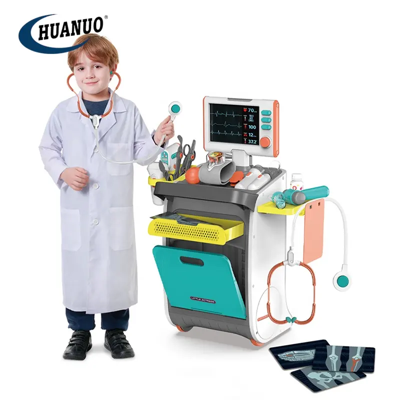 Juego Hospital Doctor juguetes juego de simulación de Kit médico Doctor juguete de la máquina de ultrasonido para los niños