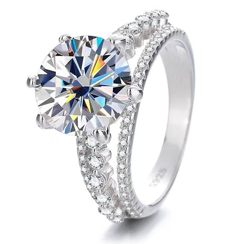 bague 5ct (moissanite)