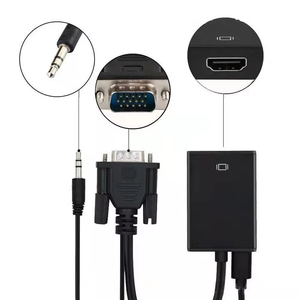 Adaptador convertidor de monitor de ordenador de escritorio Full HD 1080P, conexión VGA HDTV, Audio Micro USB, divisores de vídeo convertidores - Product Image 4