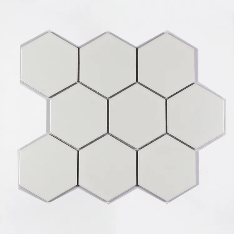 New Design Mixed Color Kitchen Bathroom Ceramic Tile Mosaic Hexagon Ceramic Mosaic