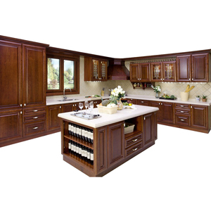 New Arrival <strong>Fo</strong> Shan Made Transitional USA Standard Custom Solid Oak Kitchens Cabinet with Kitchen Cupboards